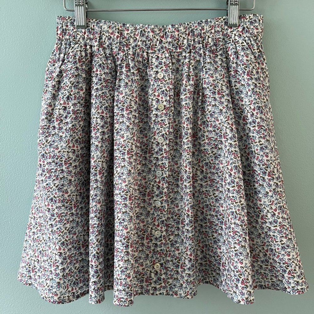 Sweet cotton floral skirt | with pockets